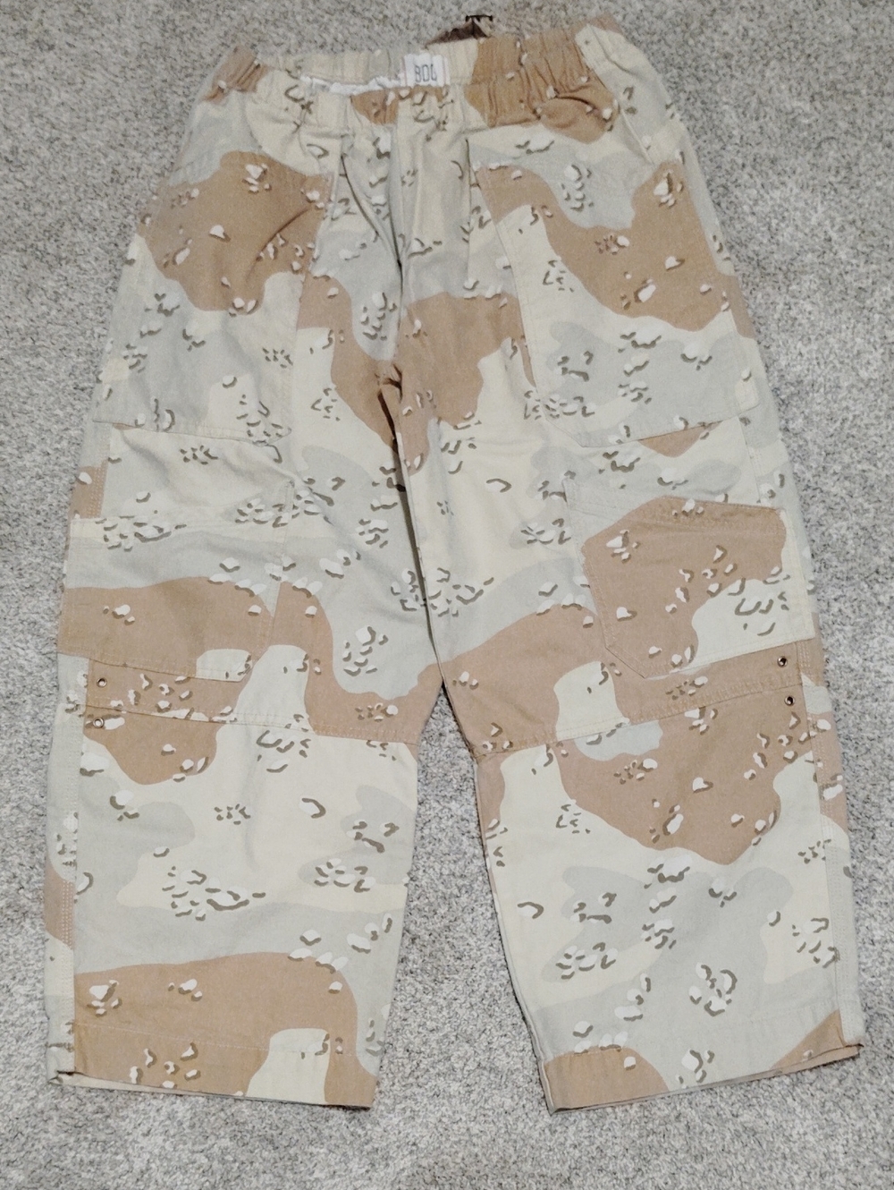 BDG Desert Camo Cargo Pants - Tan & Cream